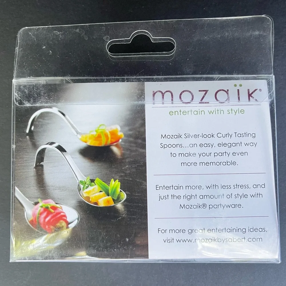 mozaik Curly Tasting Spoons - 10 Count